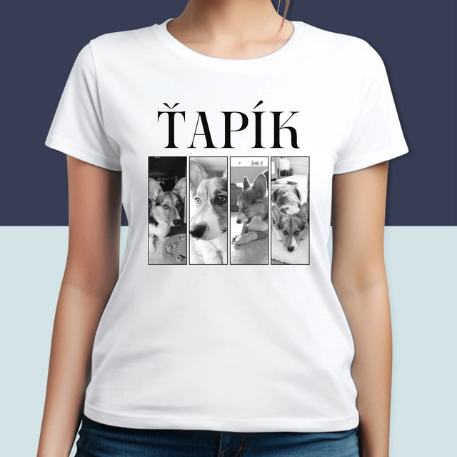 Fotokoláž: Bootleg Klasický S Mazlíčkem - Damské Tričko