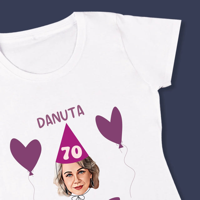 Tvoje Postava: Narozeninový Portrét - Damské Tričko