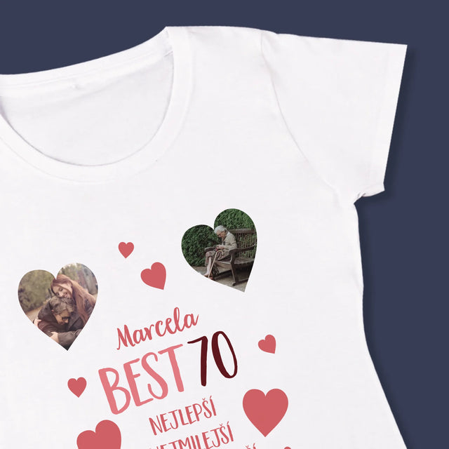 Fotokoláž: Best 70 - Damské Tričko