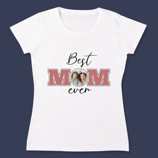 Fotokoláž: Best Mom Ever - Damské Tričko