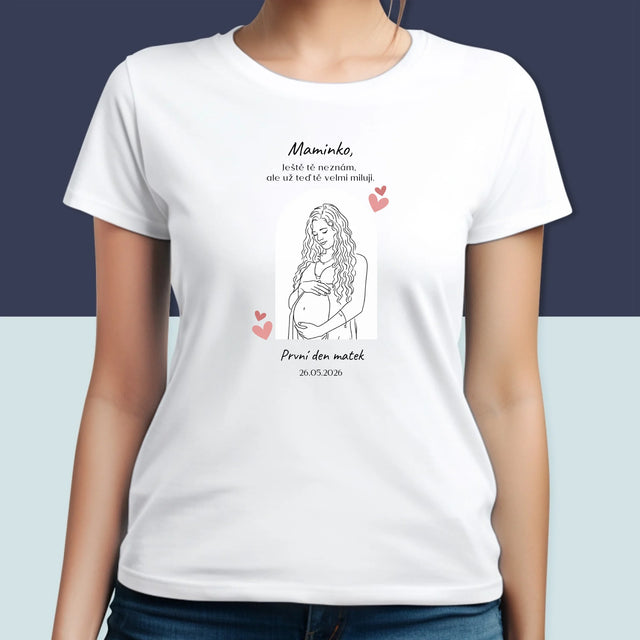 Fotka S Textem: Lineart Pro Maminku - Damské Tričko