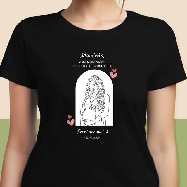 Fotka S Textem: Lineart Pro Maminku - Damské Tričko