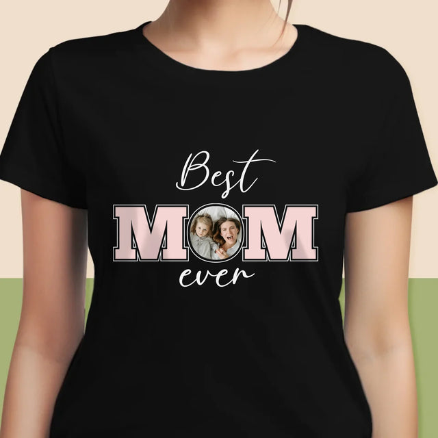 Fotokoláž: Best Mom Ever - Damské Tričko
