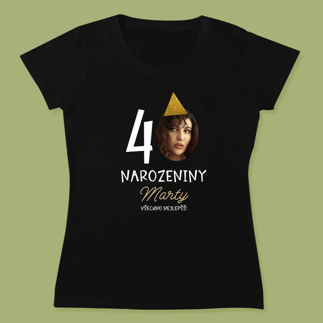 Fotka S Textem: 40. Narozeniny Čepička - Damské Tričko