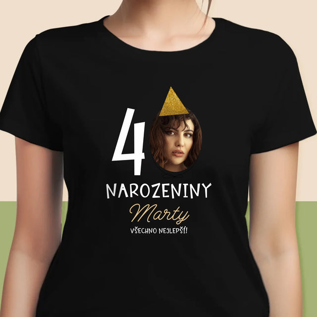 Fotka S Textem: 40. Narozeniny Čepička - Damské Tričko