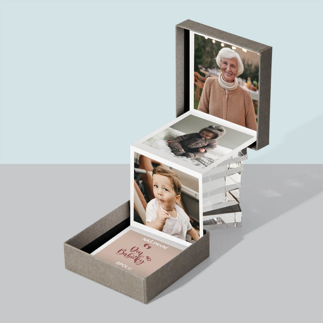 Fotokoláž: První Den Babičky - Fotoalbum Harmonika