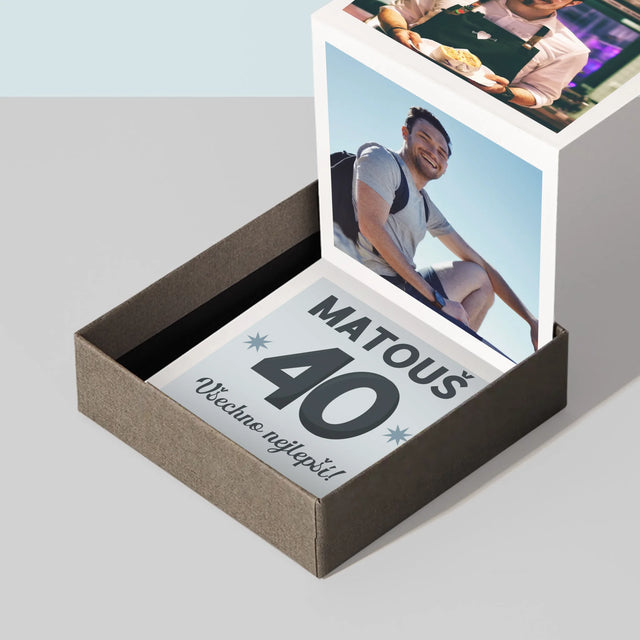 Fotokoláž: 40 Let - Fotoalbum Harmonika