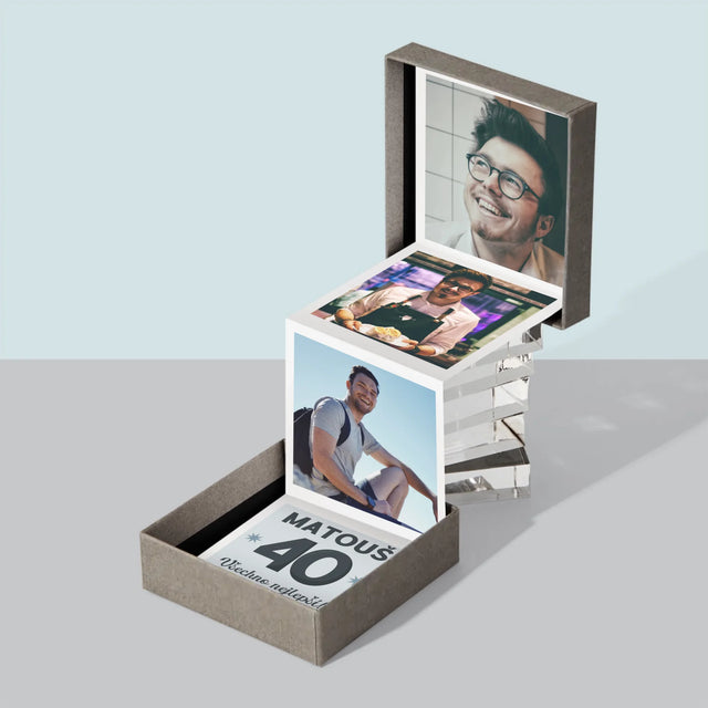 Fotokoláž: 40 Let - Fotoalbum Harmonika