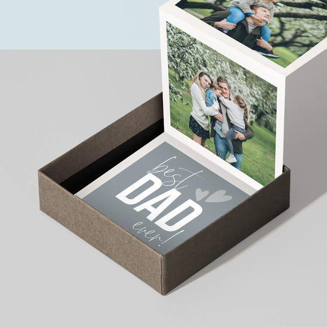 Slovo Z Fotek: Best Dad Ever S Podpisem - Fotoalbum Harmonika
