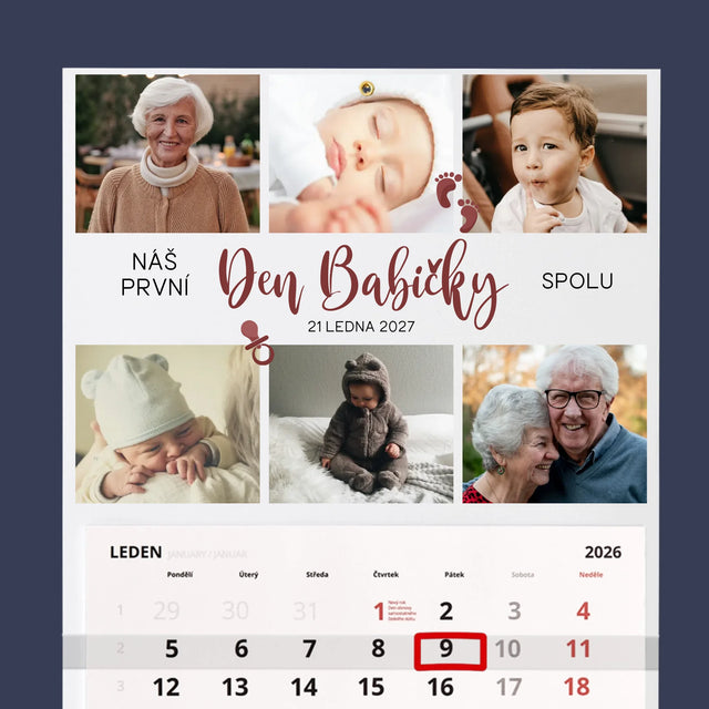 Fotokoláž: První Den Babičky - Fotokalendář