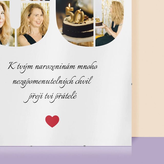 Tvar Z Fotek: Přání K 50. Narozeninám - Plakát